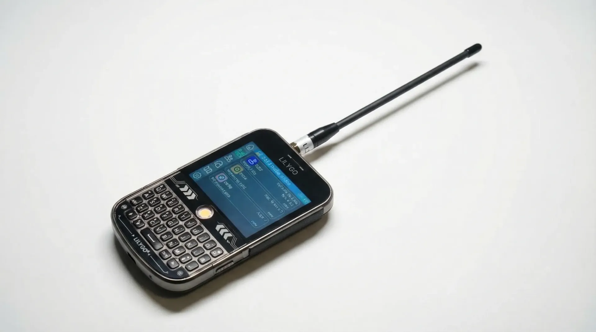 LILYGO T-Deck Plus – mit Community Abo Silber - Touchscreen und Tastatur und externe Antennen - Meshtastic/LoRa